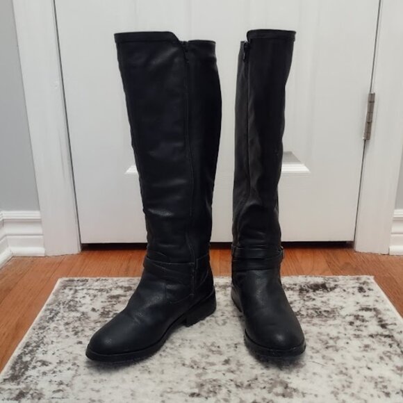 Leather Knee High Winter Boots - Picture 1 of 5